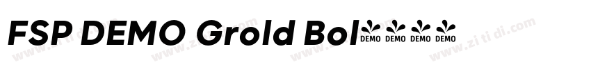 FSP DEMO Grold Bol字体转换 FSP DEMO Grold Bol字体转换